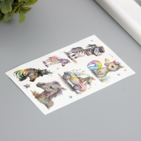 Татуировка на тело фосфорные с блёстками "Зебра" 7,5х12 см Татуировка на тело фосфорные с блёстками "Зебра" 7,5х12 см