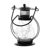 Ночник "Лампа" LED 1хCR2032 черный 10х7х13см RISALUX Ночник "Лампа" LED 1хCR2032 черный 10х7х13см RISALUX