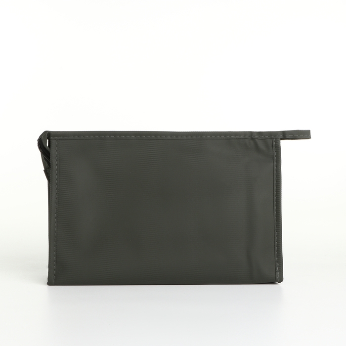 Косметичка на молнии, цвет хаки