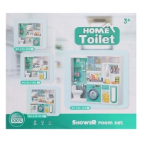 Набор мебели для кукол «Ванная комната»: санузел, постирочная, гардеробная Набор мебели для кукол «Ванная комната»: санузел, постирочная, гардеробная