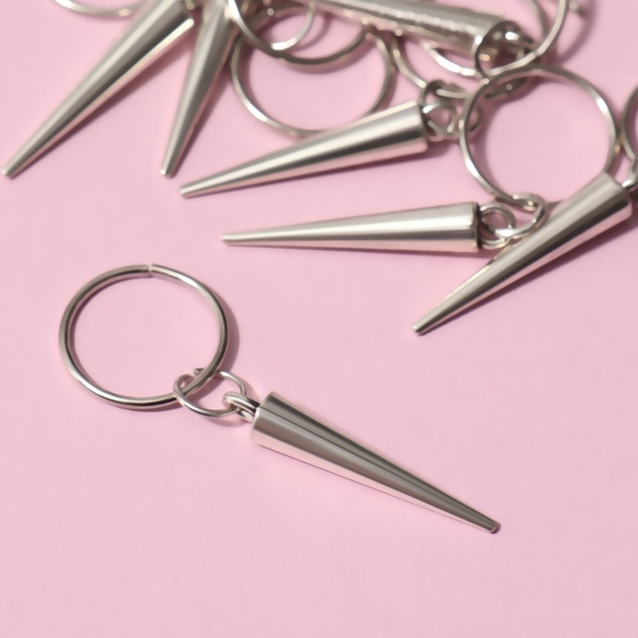 Пирсинг для волос «Клин», 4,1 × 1,3 см, 10 шт, цвет серебристый Пирсинг для волос «Клин», 4,1 × 1,3 см, 10 шт, цвет серебристый