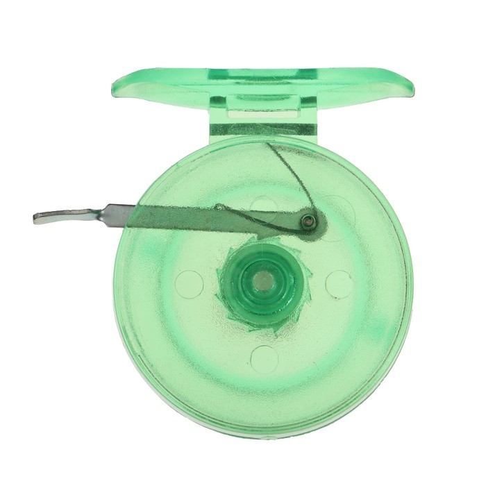 Катушка инерционная, пластик, диаметр 6.5 см, цвет салатовый, 808S Катушка инерционная, пластик, диаметр 6.5 см, цвет салатовый, 808S