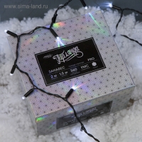 Гирлянда «Занавес» 2 × 1.5 м, IP65, УМС, тёмная нить, 360 LED, свечение белое, 220 В Гирлянда «Занавес» 2 × 1.5 м, IP65, УМС, тёмная нить, 360 LED, свечение белое, 220 В