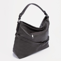 Сумка-мешок, отдел на молнии, наружный карман, цвет серый Сумка-мешок, отдел на молнии, наружный карман, цвет серый