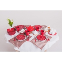 Тарелка квадратная фарфоровая &laquo;Бельё&raquo;, 19&times;19 см