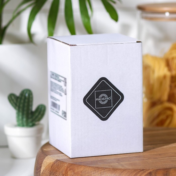 Банка стеклянная для сыпучих продуктов Magistro «Эко», 550 мл, 8,5×12,5 см Банка стеклянная для сыпучих продуктов Magistro «Эко», 550 мл, 8,5×12,5 см