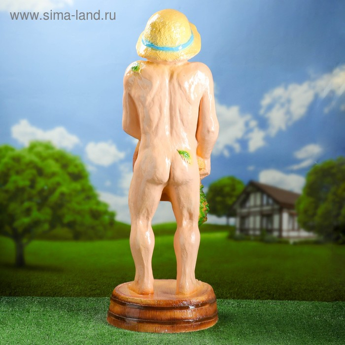 Садовая фигура Садовая фигура "Банщик" 39х40х107см