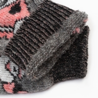 Носки мужские шерстяные &laquo;Дед мороз&raquo;, цвет серый, размер 27