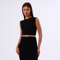 Ремень женский, ширина 2,5 см, пряжка металл, цвет бежевый Ремень женский, ширина 2,5 см, пряжка металл, цвет бежевый