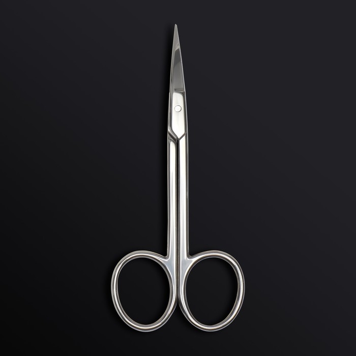 Ножницы маникюрные «Premium», загнутые, узкие, 10,5 см, на блистере, цвет серебристый Ножницы маникюрные «Premium», загнутые, узкие, 10,5 см, на блистере, цвет серебристый