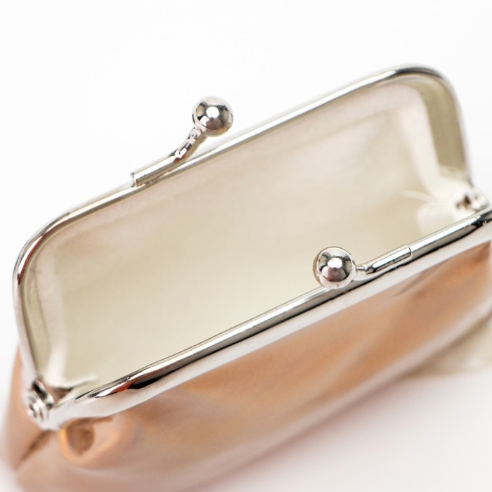 Кошелёк на фермуаре, цвет бежевый