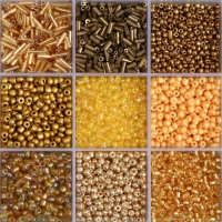 Бисер стекло 6/0, 8/0, 12/0 в шкатулке "Золото" стеклярус 15,5х9,5х1,6 см Бисер стекло 6/0, 8/0, 12/0 в шкатулке "Золото" стеклярус 15,5х9,5х1,6 см