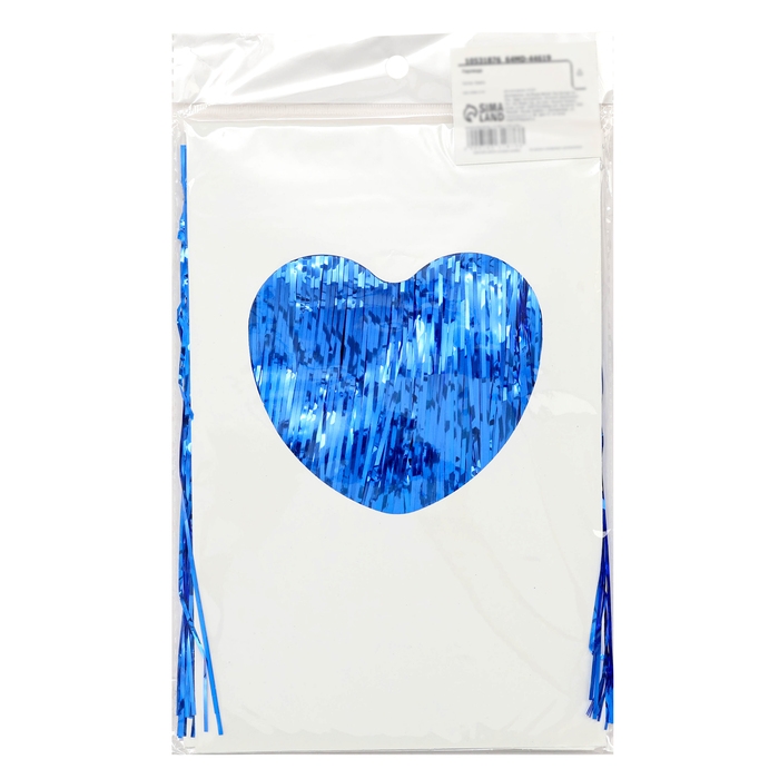 Гирлянда &laquo;Дождик&raquo; с липкой лентой, 2 метра, цвет синий