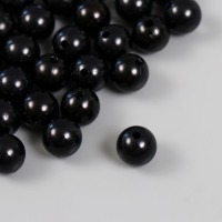 Набор бусин "Жемчуг" d 12 мм, 250 гр, чёрный