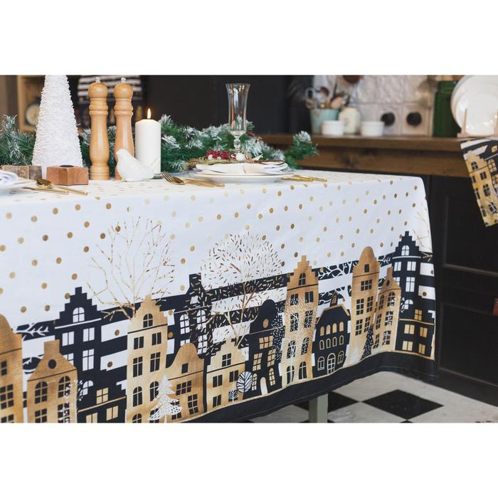 Скатерть &laquo;Этель: Золотой город 220 &times; 147 см с ГМВО, 100 % хлопок, саржа, 190 г/м&sup2;