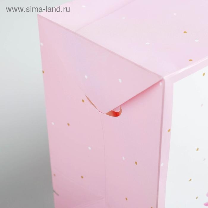 Пакет&mdash;коробка, подарочная упаковка, &laquo;Just for you&raquo;, 23 х 18 х 11 см