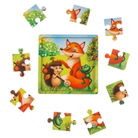 Пазл &laquo;Лесные зверята&raquo;, 9 деталей