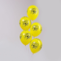 Воздушный шар латексный 12" &laquo;С Днём Рождения. Комикс 2&raquo;, пастель, цвет жёлтый, 50 шт.