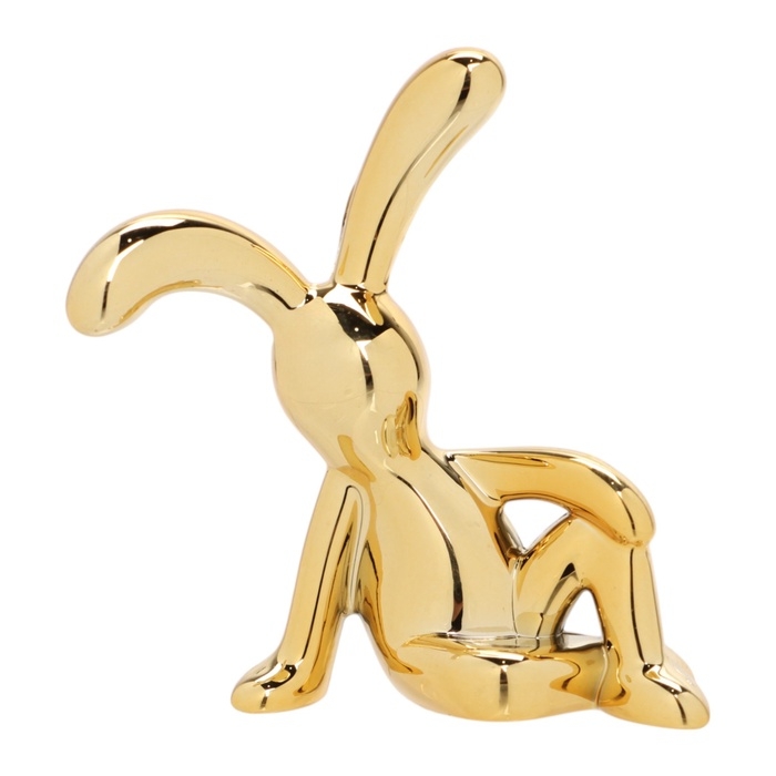 Игрушка на панель авто, зайчики, золотой, пластик, набор 2 шт Игрушка на панель авто, зайчики, золотой, пластик, набор 2 шт