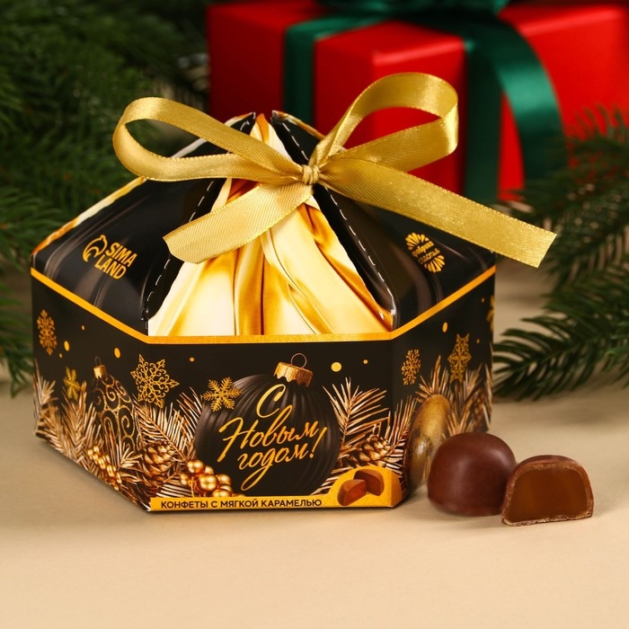 Шоколадные конфеты в коробке &laquo;Все мечты сбудутся&raquo;, вкус: карамель, 200 г.