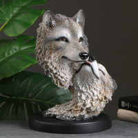 Фигура "Две головы волка" 40&times;30см