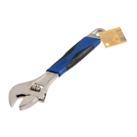 Ключ разводной ТУНДРА, двухкомпонентная рукоятка, 200 мм