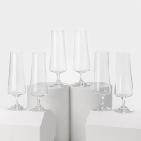 Набор стеклянных бокалов для шампанского &laquo;Экстра&raquo;, 215 мл, 6 шт