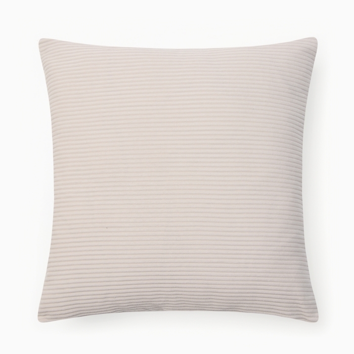 Чехол на подушку Этель Velour 43*43 см,  цв.бежевый, 100% полиэстер