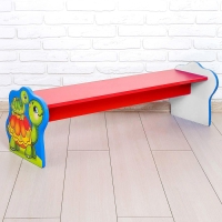 Скамейка детская &laquo;Черепаха&raquo;, цвет красный и синий