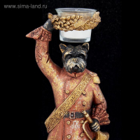 Подсвечник полистоун "Английский шарж-Пёс вояка" 29х10х11,3 см Подсвечник полистоун "Английский шарж-Пёс вояка" 29х10х11,3 см