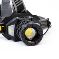 Фонарь налобный аккумуляторный, 50 Вт, 4500 мАч, 2000 лм, XHP, LED, USB, 4 режима Фонарь налобный аккумуляторный, 50 Вт, 4500 мАч, 2000 лм, XHP, LED, USB, 4 режима