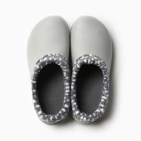 Галоши женские утепленные "Коро с отворотом" цвет дымчато-серый/росинка, размер 38