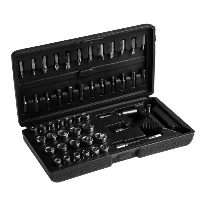 Набор инструментов в кейсе ТУНДРА, автомобильный, 1/4 Набор инструментов в кейсе ТУНДРА, автомобильный, 1/4", 50 предметов