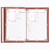 Родословная книга новогодним пояском &laquo;Новый год: Дед мороз&raquo;, 16,5 х 24 см.