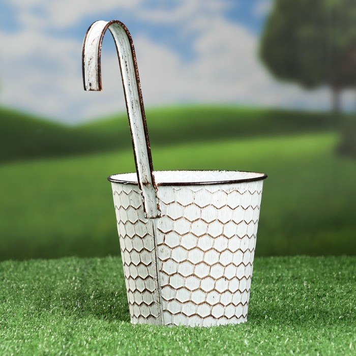 Кашпо Кашпо "Ведерко" навесное, 25х13х10см