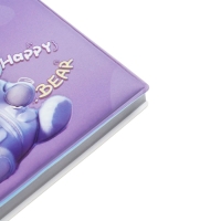 Записная книжка подарочная на гребне 80л,линия, цветной блок,обложка ПВХ 3D Мишка(10х10,5см) 10539 Записная книжка подарочная на гребне 80л,линия, цветной блок,обложка ПВХ 3D Мишка(10х10,5см) 10539