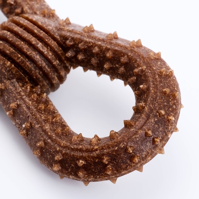 Игрушка для собак Игрушка для собак "Бесконечность", TPR+Бамбук, массажная, 19 см