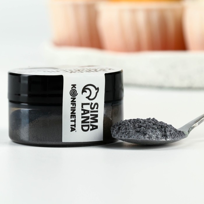 Глиттер кандурин «Холодное серебро» для десертов и напитков, водорастворимый, 5 г. Глиттер кандурин «Холодное серебро» для десертов и напитков, водорастворимый, 5 г.