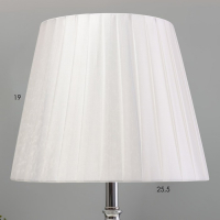 Лампа настольная "Алора" 1хЕ27 40Вт хром 26х26х45 см RISALUX