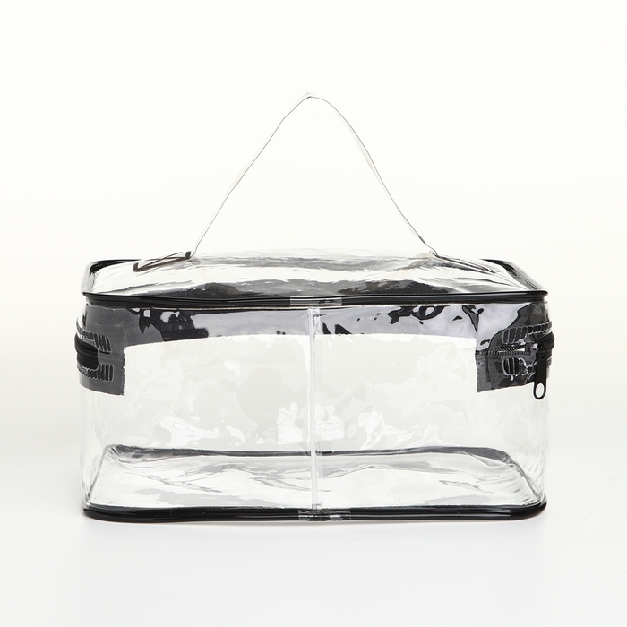 Косметичка на молнии, цвет чёрный