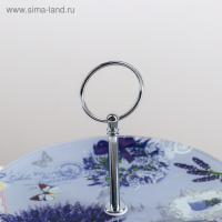 Этажёрка - фруктовница круглая Доляна «Лаванда», 2 яруса, d=25/20 см, стекло, цвет сиреневый Этажёрка - фруктовница круглая Доляна «Лаванда», 2 яруса, d=25/20 см, стекло, цвет сиреневый