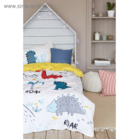 Постельное бельё &laquo;Этель&raquo; 1.5 сп Dinoparty 143х215 см, 150х214 см, 50х70 см -1 шт,100% хлопок, бязь