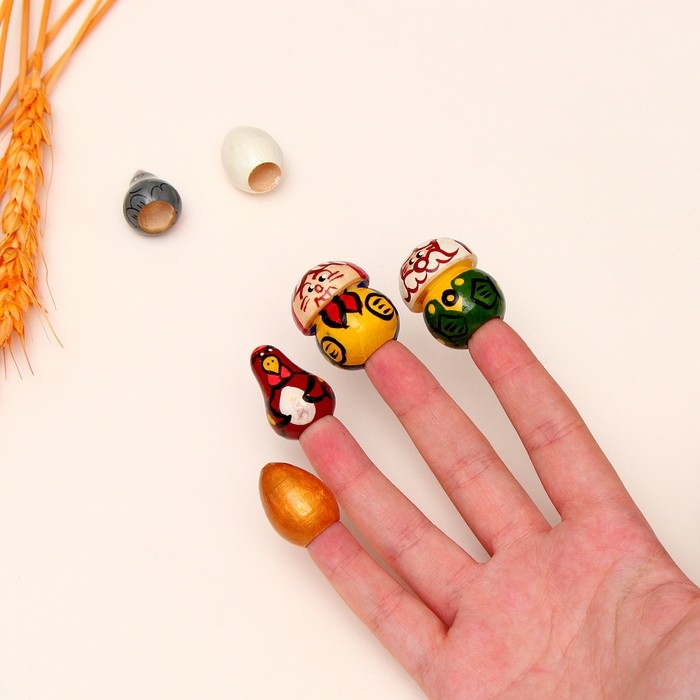 Пальчиковый театр в футляре &laquo;Курочка Ряба&raquo; МИКС