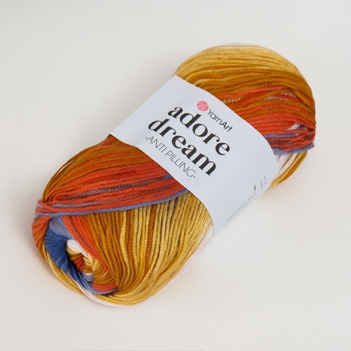 Пряжа "Adore Dream" 100% акрил антипиллинг 280м/100г (1065 беж-джинс)