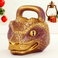 Новый год. Символ 2025. Копилка "Гиря Змея" коричневая, 20см Новый год. Символ 2025. Копилка "Гиря Змея" коричневая, 20см