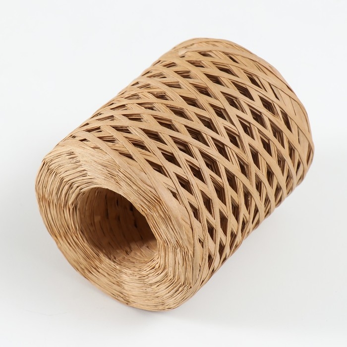 Пряжа 100% целлюлоза Пряжа 100% целлюлоза "Softino Raffia Color" ленточная, натуральная 200м ±2м 120 гр