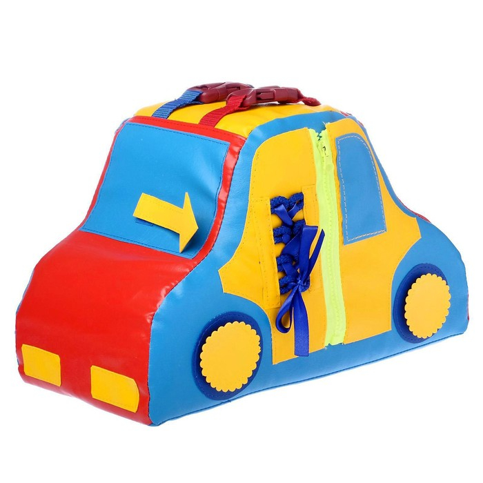 Мягкий модуль тактильный &laquo;Машинка&raquo;, по методике Монтессори