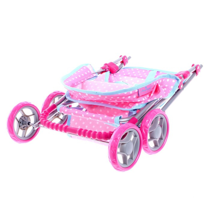 Коляска для кукол летняя, с крышей, металлический каркас