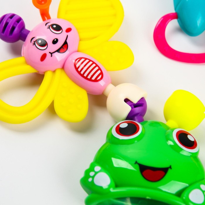 Набор погремушек &laquo;Собери меня&raquo;, 6 шт., яркие цвета, Крошка Я