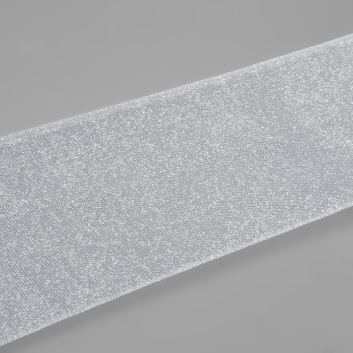 Шторная лента люверсная, клеевая односторонняя, 10 см, 50 &plusmn; 1 м, цвет белый